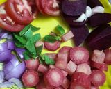 A picture of step 1 of Creamy Colourful soup.
