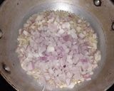 A picture of step 1 of Palak paneer.