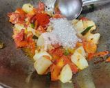 A picture of step 5 of Samak Rice Pulav With Aloo Tamatar Rasedar.