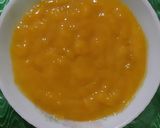 A picture of step 1 of Eggless Caramel Mango Pudding,Steamed, no bakeMango Pudding.