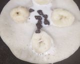 A picture of step 4 of Banana Choco Chips Pancakes.