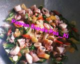 Foto langkah ke 3 dari resep Cumi Asin Cabe Ijo ala Pawon Bunda Pas_Ki 😍.