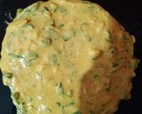 A picture of step 4 of Roti pudla.