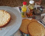 A picture of step 6 of Mother's day special rasmalai cake.
