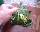 Foto del paso 4 de la receta: Paquetitos de acelga rellenos de pollo en salsa de tomate