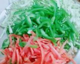 A picture of step 1 of Mix Veg Wrap.