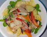Hình bước làm 2 của món Health với salad