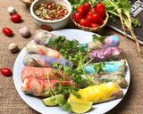 Hình bước làm 10 của món Gỏi Cuốn Cầu Vồng