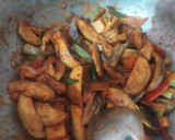 ஸ்டீம் எண்ணெய் கத்தரிக்காய் பொரியல் ரெசிபி ஸ்டேப் 4 புகைப்படம்