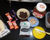A picture of step 1 of Chocolate Pizza.