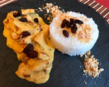 Foto del paso 6 de la receta: Curry de pavo y arroz con tierra de almendras y pasas