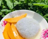 Hình bước làm 1 của món Xôi xoài thái lan