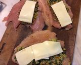 Hình bước làm 11 của món Ức gà nhồi cơm rau và cheese