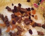 A picture of step 6 of Banana Bread with dry fruits.
