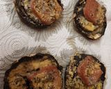 A picture of step 3 of New year's Eve packed Portobello Mushrooms Lunch.😁.