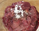 A picture of step 1 of Chinese chicken livers.