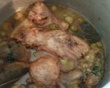 صورة لخطوة 5 من وصفة طاجين القرنون أو الأرضي شوكي بالدجاج والزيتون 🍗🍡