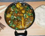 A picture of step 4 of Masala baby corn curry.