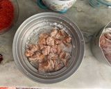 A picture of step 1 of Hot Cheetos chicken ❦.