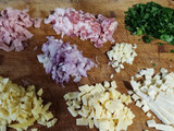 Macarrones con salsa blanca