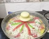 A picture of step 3 of Dhokla Pizza.