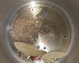 A picture of step 1 of Masale Bhat.