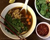 A picture of step 7 of Vegetarian Pho (Vietnamese Noodle Soup).