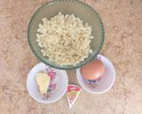 صورة لخطوة 1 من وصفة معكرونة ببيض وجبن