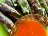 Otak-otak palembang dan cuko merah