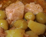 Foto del paso 4 de la receta: Magro de cerdo de lata con patatas y aceitunas en salsa