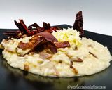 Foto del passaggio 6 della ricetta Risotto ai Peperoni Cruschi con Capocollo e Caciocavallo Podolic