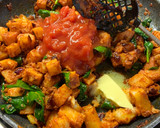 A picture of step 6 of Saag Aloo.