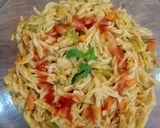A picture of step 6 of Chicken veggies macroni.