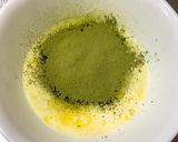 A picture of step 2 of Japanese Matcha and Azuki Beans Soft Chocolate.