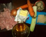 Foto del paso 1 de la receta: Risotto al vino blanco con champignon  y jamón