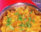 A picture of step 4 of Lauki Chana Masala.