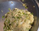A picture of step 1 of Aloo paratha.