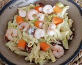 Foto del paso 7 de la receta: Ensalada marinera de pasta con mayonesa de hierbabuena