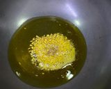 A picture of step 1 of Methi aloo.