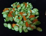 秋葵煎蛋的食譜步驟2照片