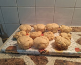 Foto del paso 9 de la receta: Muffins esponjosos de miel rellenos con dulce de leche🧁🧁
