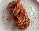 Foto del paso 10 de la receta: Solomillos de pollo y patatas en salsa de olivada