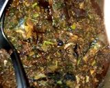 A picture of step 2 of Efe Riro(Vegetable with Rice).