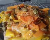 Foto del paso 12 de la receta: Cintas de zanahoria y calabacín amarillo...😜🥒🥕🍝🍜🥗🥙