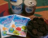 Foto langkah ke 1 dari resep Choco Vanilla Oreo Pudding.