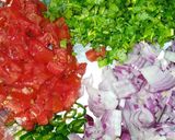 A picture of step 5 of Black Pearl Fruity Chaat.