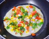 ચીઝ કોર્ન કેપ્સીકમ ઉત્તપમ (Cheese Corn Capsicum Uttapam Recipe In Gujarati) રેસીપી સ્ટેપ3ફોટો