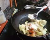 A picture of step 3 of Coconut peanut jeera aloo.