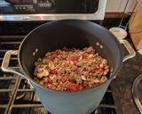 A picture of step 3 of Dad's Famous Chili.