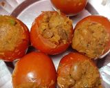 राजमा भरा टमाटर (Rajma bhara tamatar recipe in Hindi) रेसिपी चरण 5 फोटो